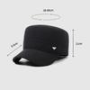 Winter Men's Hat Velvet Thick Ear Protection Wool Flat Cap Middle-Aged Outdoor Warm Cotton Hat
