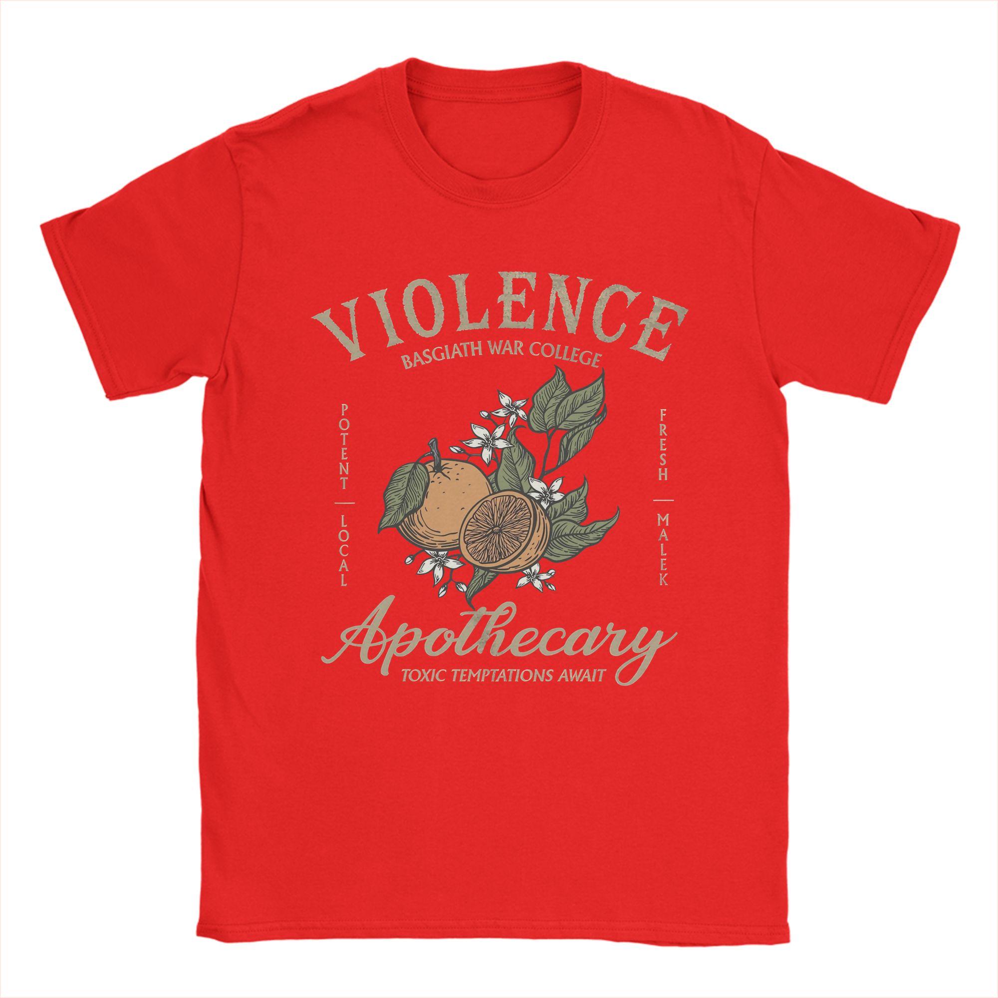 Violence Apothecary Fourth Wing Xaden Riorson TShirts for Unisex  Pure Cotton Tee Shirt Round Collar T Shirts Adult Clothes S