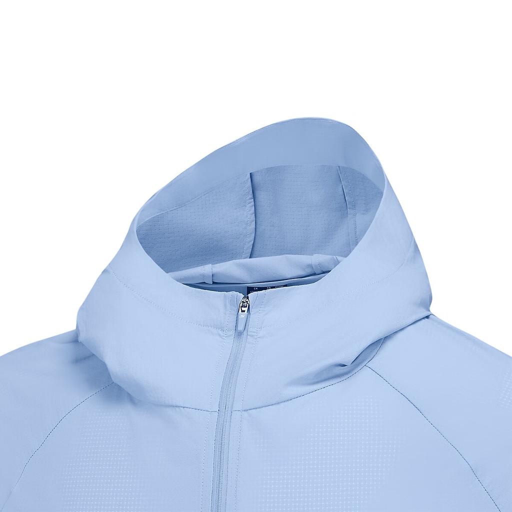 Skechers Lightweight Breathable Outdoor Sports Jacket With Hood Men Jackets Matte-Light-Blue P225M188-05CA