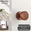 Versteckter Minimalistischer Weißer Runder Türgriff für Schlafzimmer