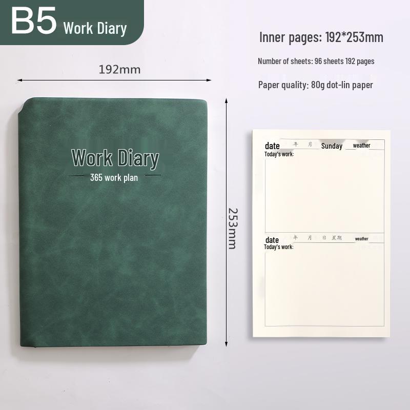 A4 Work Log & Meeting Minutes Book with Custom Printing for Office or Construction Use
