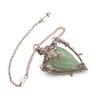 Healing Natural Stone Crystal Pendulums for Divination Black Obsidian Pendant Quartz Pendulum Dowsing Spiritual Pendulos X202