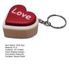 3D Printed LOVE Heart Fidget Clicker Keychain, Stress Relief Push Button Toy, Portable Desk Gadget, Cute Gift for Couples & Best Friends