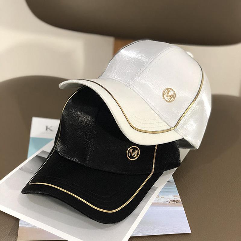 Rimiut Gold Border Shining M Women Men Baseball Caps Causal Black White Pink Classic Women Hat Hiphop şapka Caps for Men