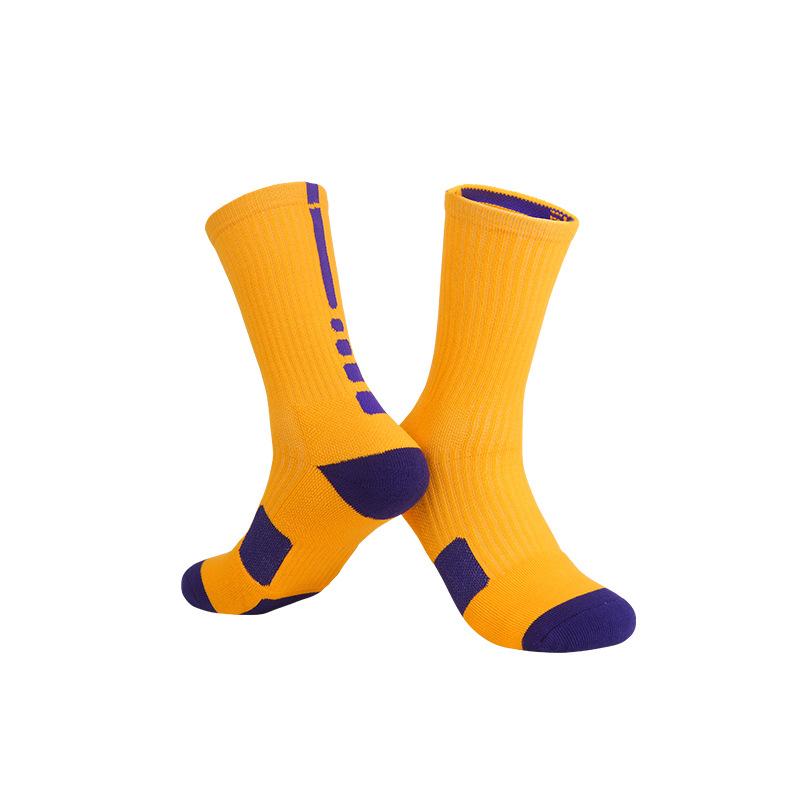 Professional Basketball Socks Non-Slip Elite High-Top Towel Bottom Actual Combat Sports Socks Breathable Medium Tube Training Socks