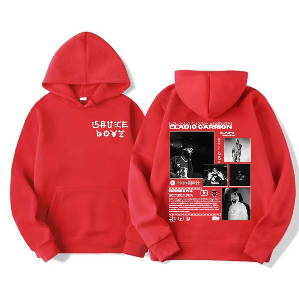 Rappeur Eladio Carrion album Merch sweat à capuche Hip Hop Punk Harajuku Hommes Femmes Sweat à capuche Haute qualité