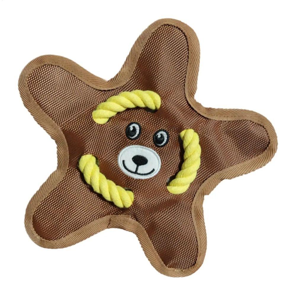 Bite Resistant Interactive Dog Throw Toy Squeak Sound Pet Teeth Cleaning Toy Puppies Use