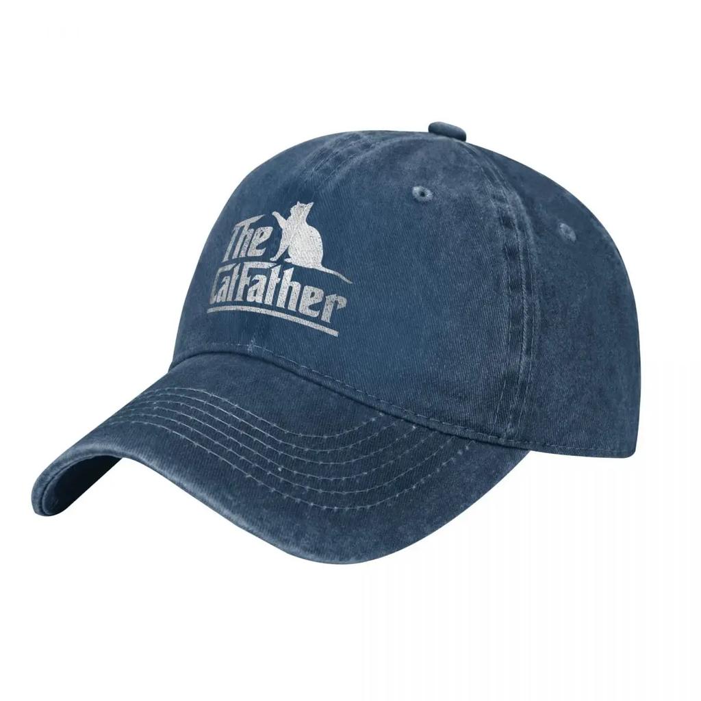 3D Cat Father demin Cap Breathable Design Mens Hats Baseball Cap Men