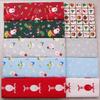 6Pcs/10Pcs Christmas Style Print Cotton Fabric DIY Patchwork Sewing Accessories