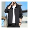 [Joyasslly] Men's Windbreaker, Mountain Parka Jacket, Detachable Hood, Soft Shell Jacket, Outdoor Work Wear, Windproof, Water Repellent, Mountain