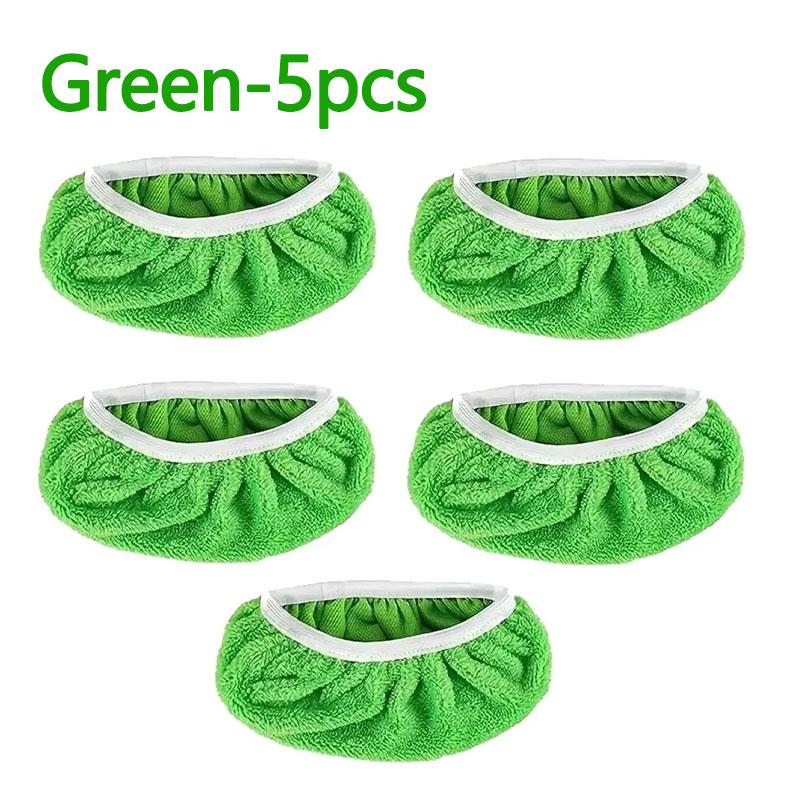 

Плоская швабра Сменная тканевая насадка Губка для мытья Микрофибра Аксессуары для швабры Ткань для швабры Для кухонных принадлежностей для уборки 5pcs зелёный