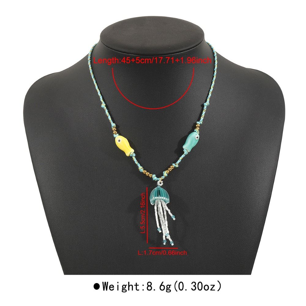 Bohemian Starfish Floral Pendant Necklace Vintage Charm Pendant  Beach Jewelry