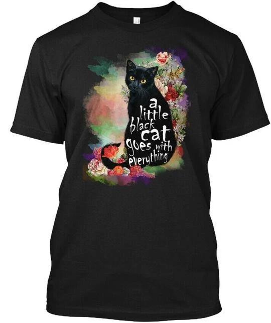 Cat Black T shirt Made in the USA Size S to 5XL S
