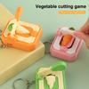 Yousheng Mini Carrot Cutter Fidget Keychain Stress Relief Cartoon Corn Cutting Machine Key Ring Backpack Hanging Decoration Bag Charm Purse