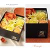 Yume Gift Senshu Towel Flower Fragrance Box Soap Flowers, Choice of Color (Orange, Small)