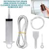 5pcs-set Fridge Dredging Kit Flexible Refrigerator Scrub Brush Reusable Fridge Drain Hole Dredging Remover Cleaning Syringe