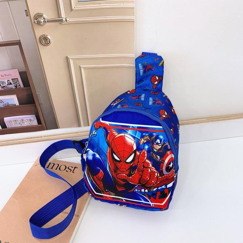 Childrens Spiderman Single Shoulder Crossbody Chest Bag With Nylon Breathable