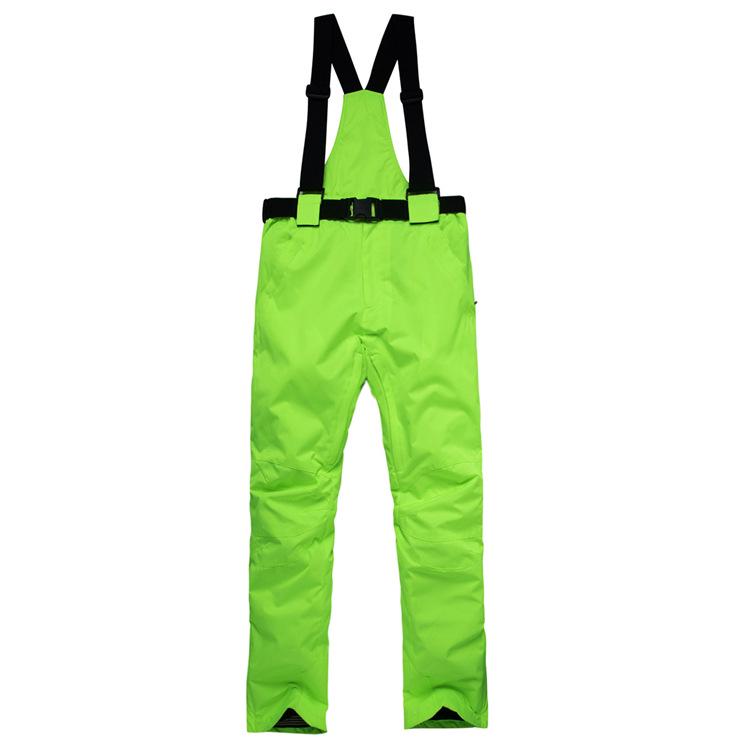 Unisex Winter Ski Bibs: Warm, Thickened Cotton Pants for Outdoor Couples
