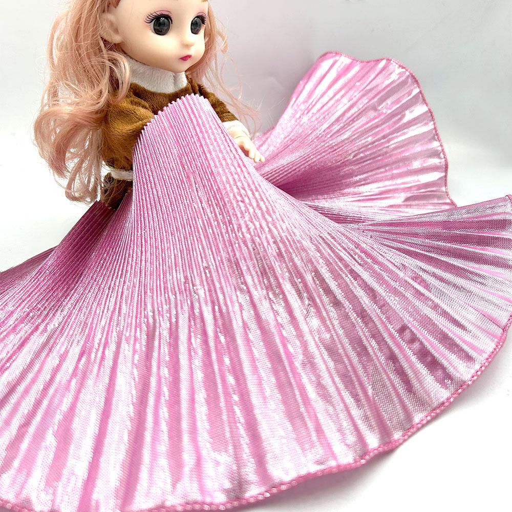 Metalická Lesklá Krajka Lemování Velká Vlna Stužka Tkanina Navržená Velkou Značkou Skládaná Síťovina Organza DIY Styling Šití Móda Volán