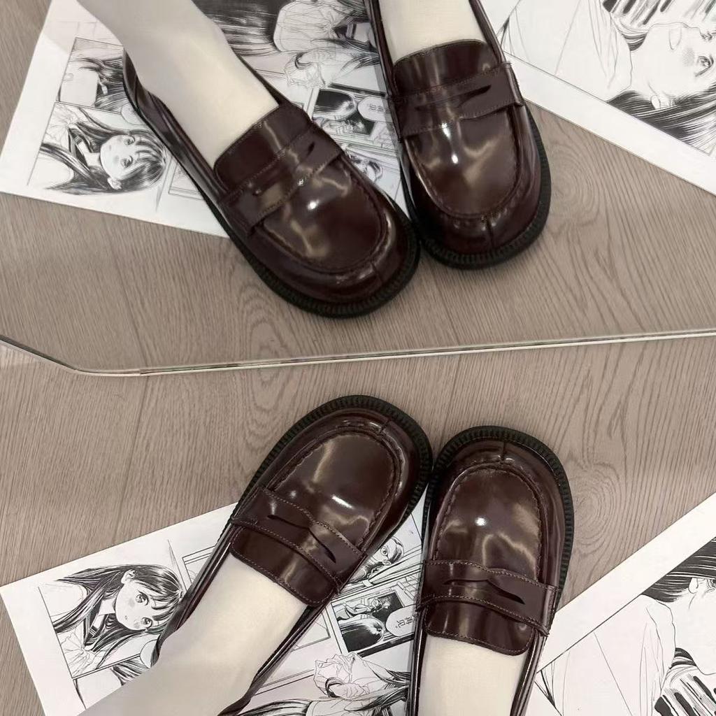 Large size JK uniform shoes college style cos small leather shoes spring and autumn non-slip and wear-resistant single shoes