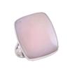 Natural Pink Opal Gemstone 925 Solid Sterling Silver Jewelry Ring Size 8.5 N1c13