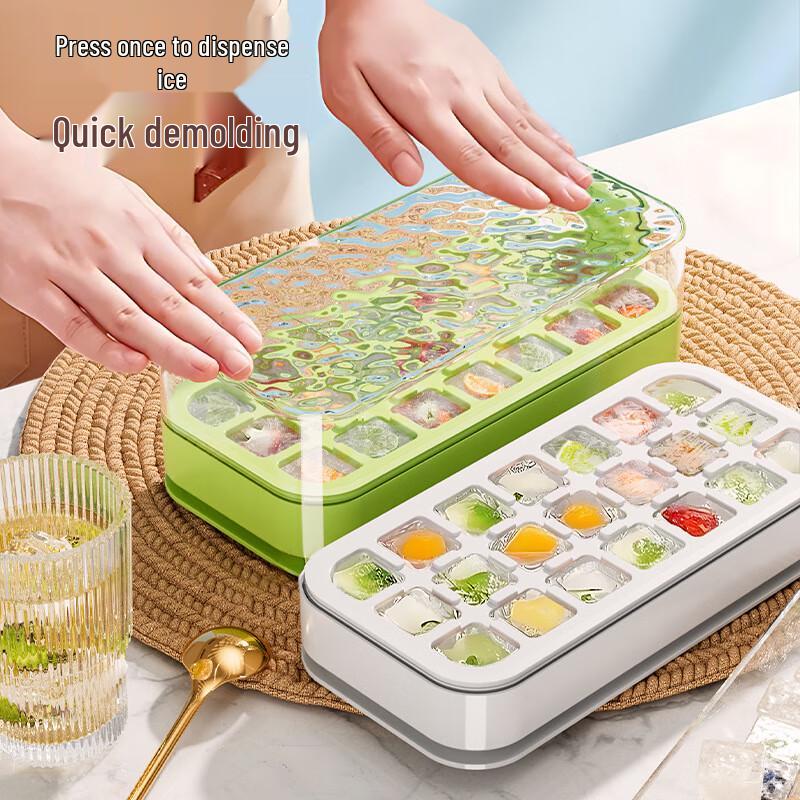 Green Source 21-Grid Silicone Press Ice Tray