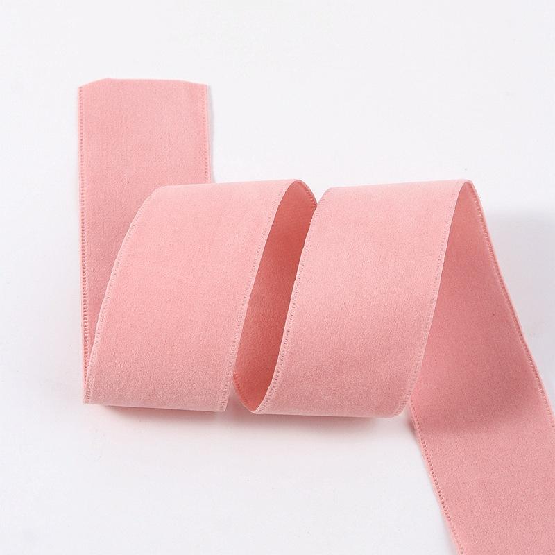 Nastro scamosciato double face 25/38 mm Nastro di velluto tinta unita per cucito abbigliamento DIY Fiocchi per capelli Decorazione cappelli Accessori per artigianato Fornitura