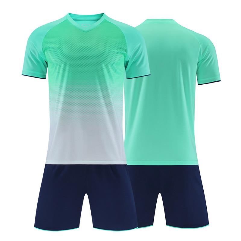 Football Match Suit Group Buying Team Uniform Training Uniform Men's Adult Children's Football Jersey Clothes Summer