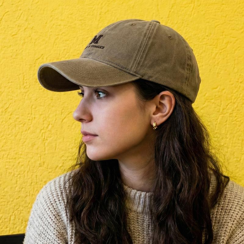 Letter Embroidery Baseball Cap Unisex Outdoor Sunshade Cap