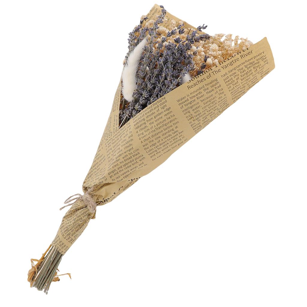 Bouquet di Lavanda Essiccata e Coda di Coniglio per Decorazione Casa Matrimonio Ristorante Fiori Secchi