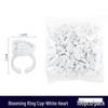 Disposable Microblading Pigment Ring Cups for Eyebrow, Eyeliner, and Eyelash Extensions - 100 Pieces