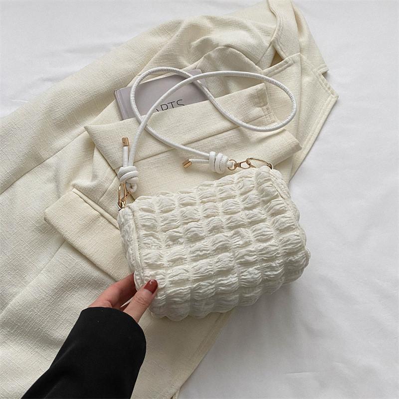 Trendy 2024 Summer Fashion Handbag Stylish Casual Tote Bag For Women In Black Green Cream Pink Coffee Colors