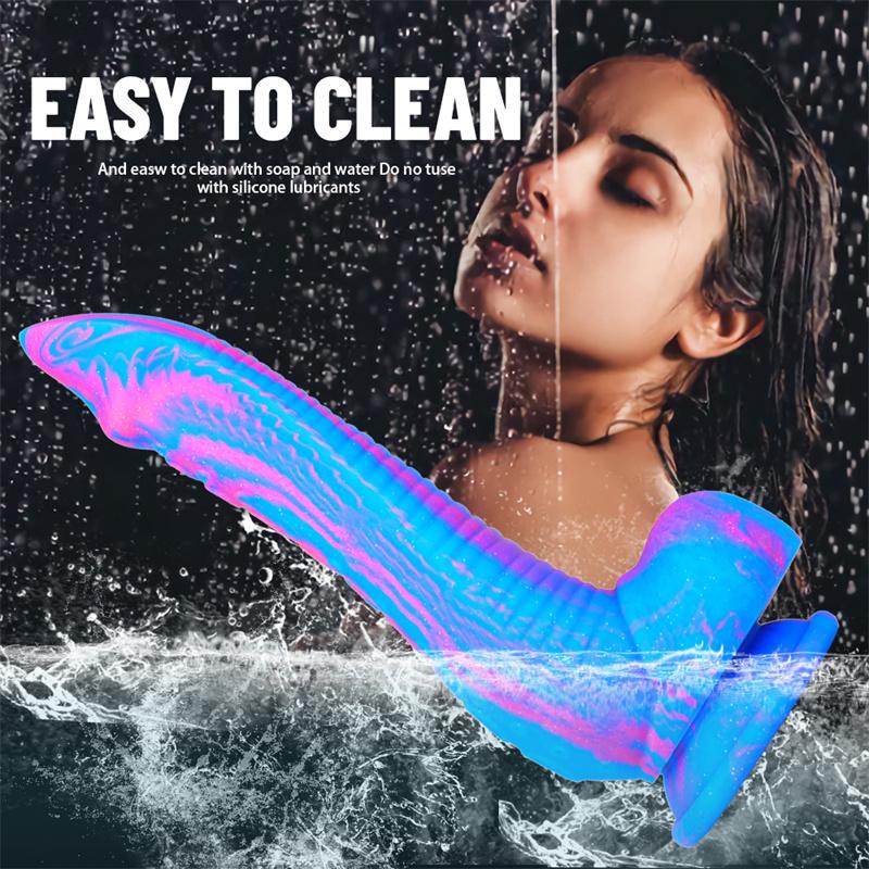 Octopus Silicone Color Dildo Liquid Multi-layer Crystal Simulation Big Penis Adult Products