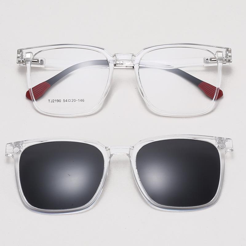 TJ2190 Unisexová sada slunečních brýlí tři v jednom s magnetickým polarizačním klipem