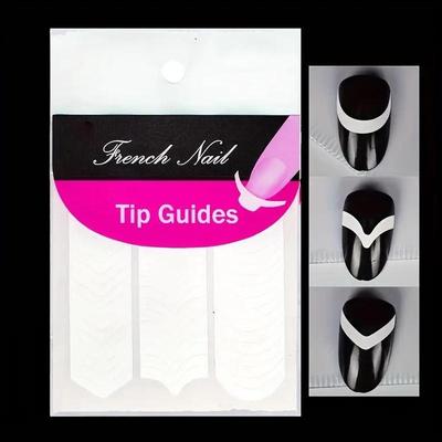 Nail Tools French Tip Smile Decal Set - 48 Stickers