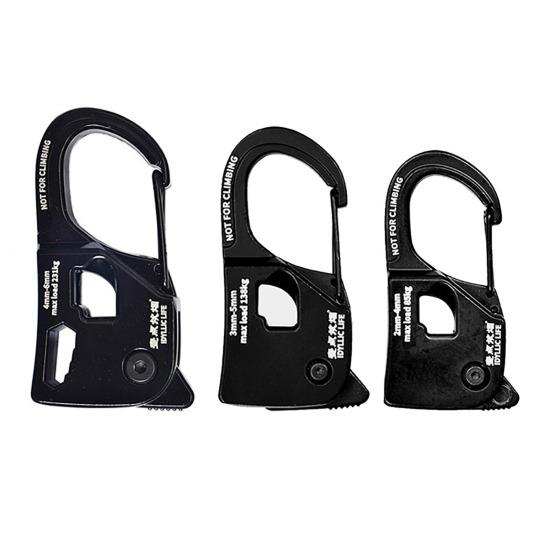 2/4 Stück Seilspanner Outdoor Rucksacktouren Wandern Camping Abspannleine Seilspanner Strapazierfähige Aluminiumlegierung Selbstverriegelnder Seilspanner