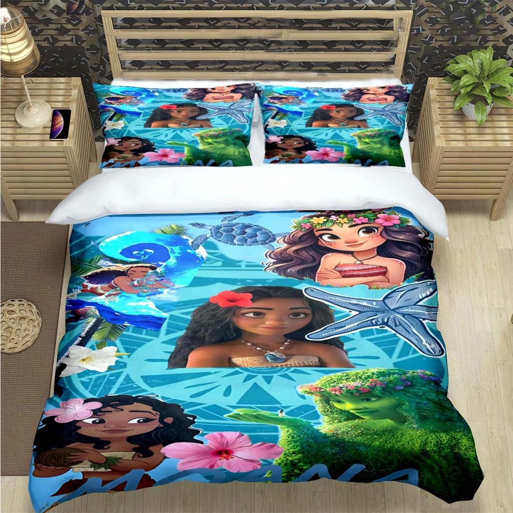 Fashion Print Moana Bedding Sets Bed Supplies Set Duvet Cover Bed Comforter Set Bedding Set child Birthday Gift