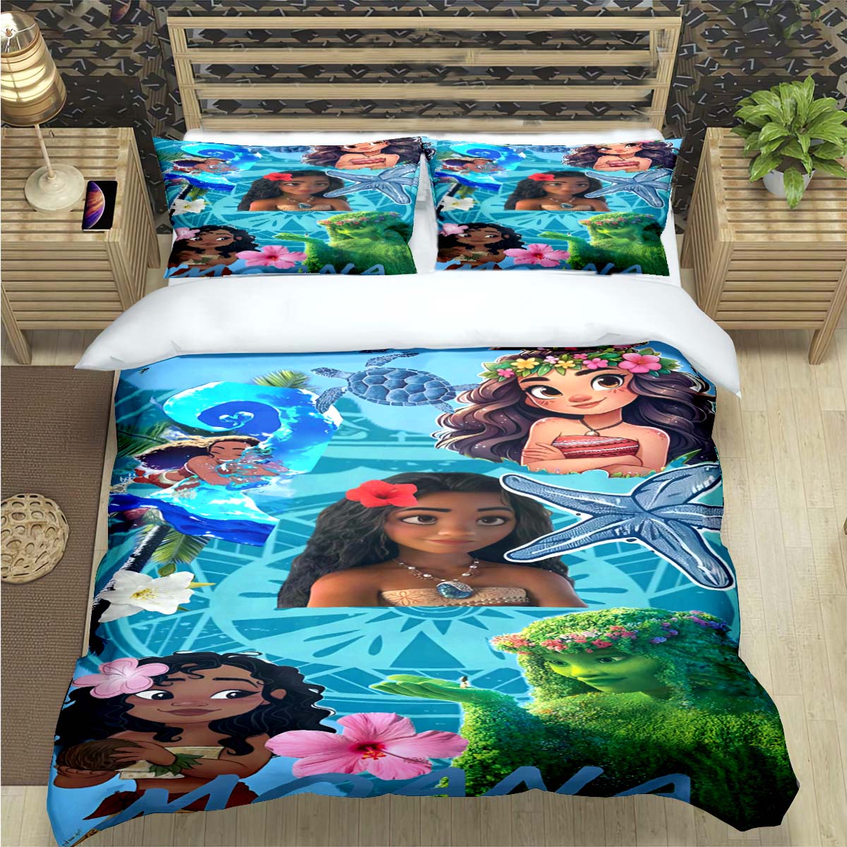 

Comforter Fashion Print Moana Bedding Sets Bed Supplies Set Bed Comforter Set Bedding Set Child Birthday Gift Comforter (quilt)-EU Single(135*200cm)3pcs