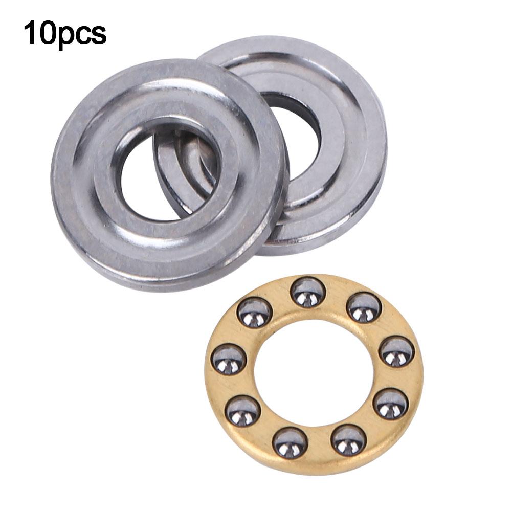 10pcs Thrust Ball Bearing Miniature High Precision Flat Steel Bearings Set