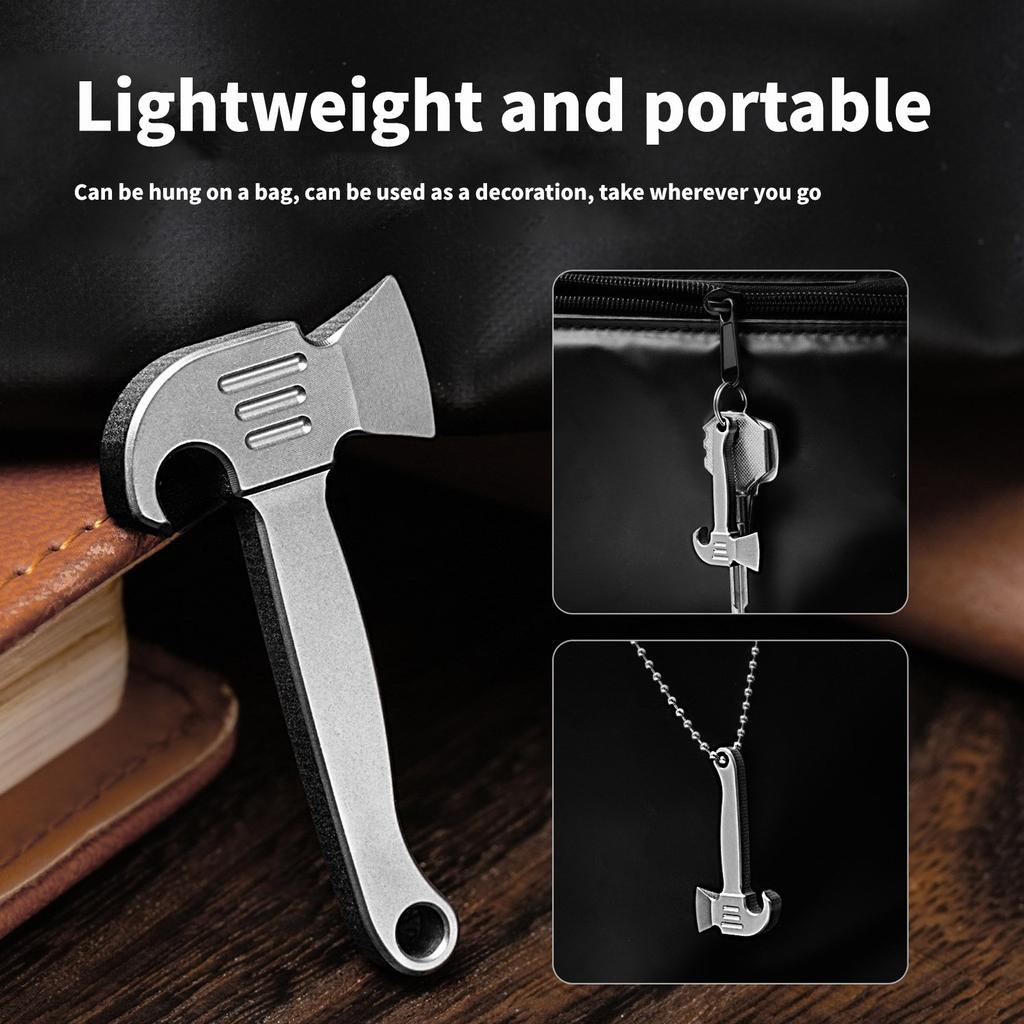 Titaniums Alloys Bottles Opener Crowbars Small Prys Bar Keychain Pendant Multifunctional Tool for Daily and Outdoor