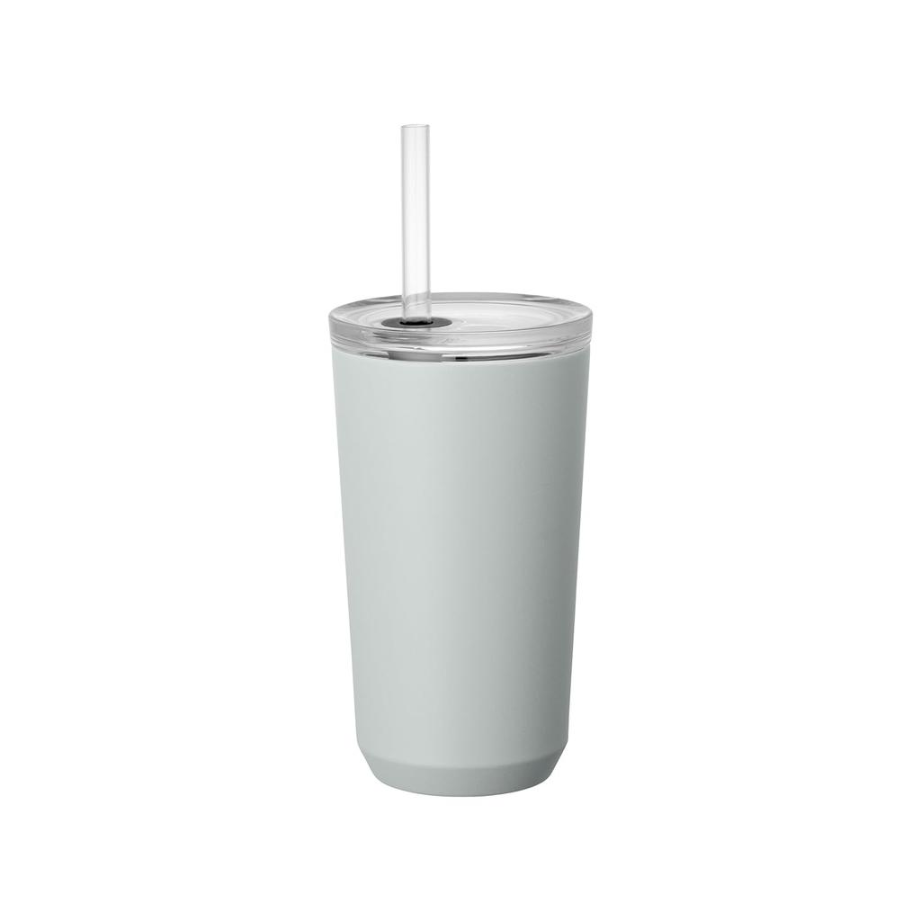 Kinto To-Go Tumbler, 480ml, with Straw, Ice Gray, 20242