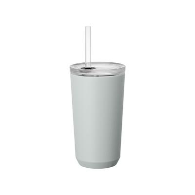 KINTO To-Go Tumbler 480ml Ijsgrijs met Rietje 20242