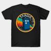 Men Black Print T-shirt Tardis Type-40 No-Cut Transfer Paper Print Cotton Tshirt