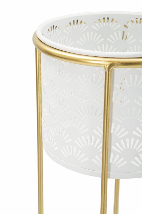 Vase Holder Whity Set 2 Pcs Cm Ø 17X46-14X34