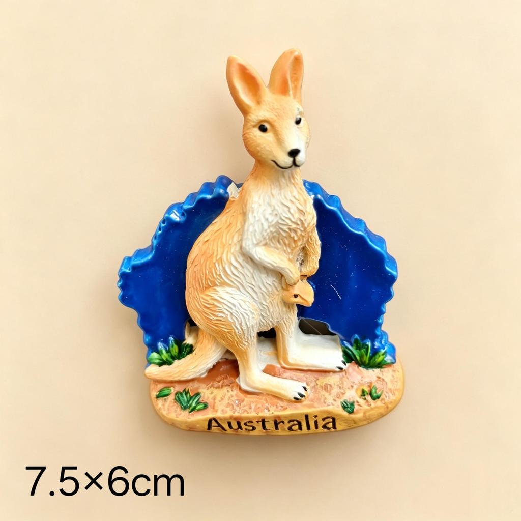 Australia Sydney & Melbourne Magnes na lodówkę 3D z zabytkami - Kreatywna pamiątka turystyczna