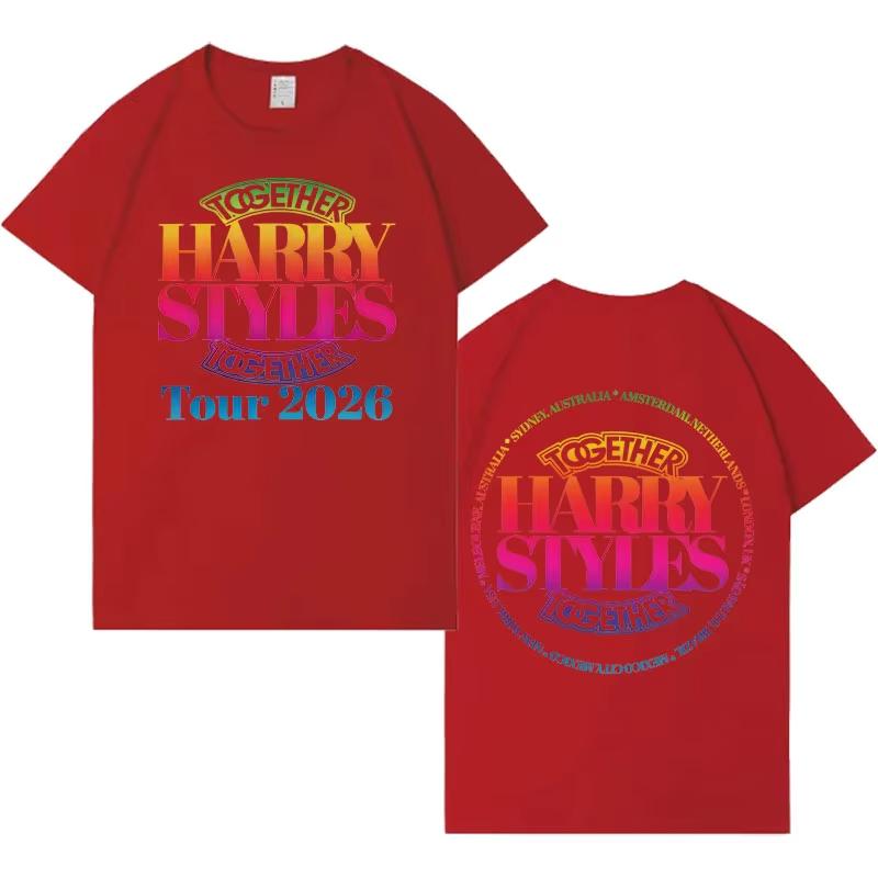 Hot Singer Harry Styles Together Tshrits Aesthetic Gothic pure Cotton T Shirt Unisex Women Fashion Casual Short Sleeve Tshirt