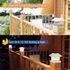 6 Pack Waterproof Solar Post Lights, Wooden PVC/Vinyl Fence Top Solar Lights, Fits 3.5x3.5 4x4 4.5x4.5 5x5, For Yard