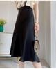 Elegant Retro Satin Acetate Umbrella Skirt for Women
