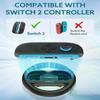 Switch 2 JoyCon Steering Wheel Compatible with NS2 Joycon Controller, Racing Wheels for Switch 2 Mario Kart 8 Deluxe, Universal NS2 Wheel Accessories