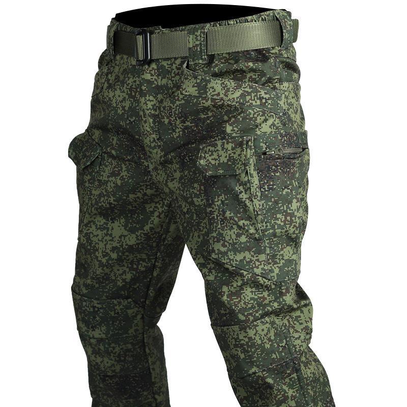 ix7 Men's Fleece-Lined Waterproof Windproof Winter Pants - Warm, Casual Cargo Style for Outdoor Activities